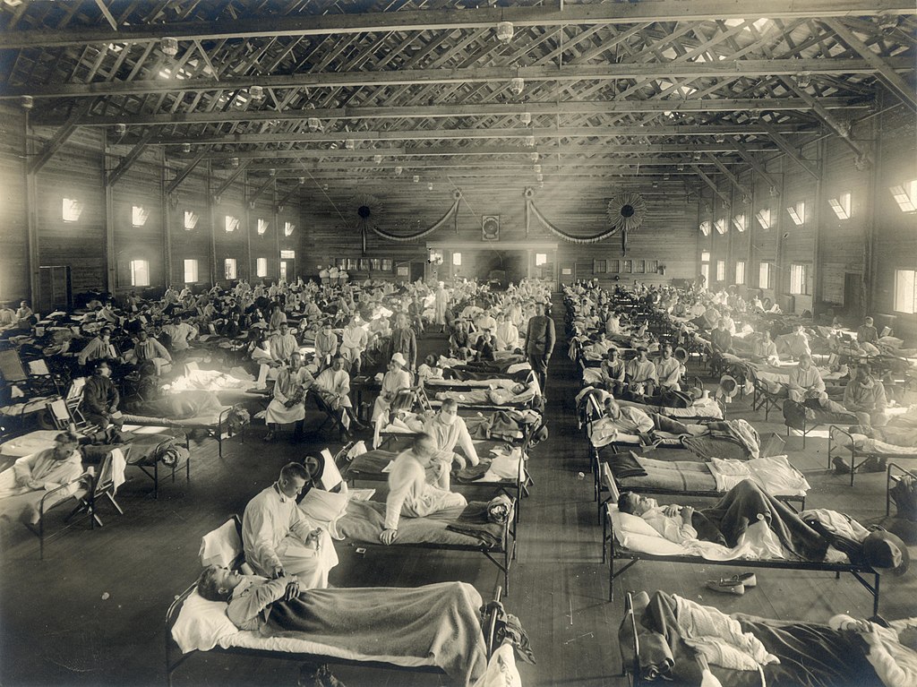emergency hospital during influenza pandemic camp funston kansas