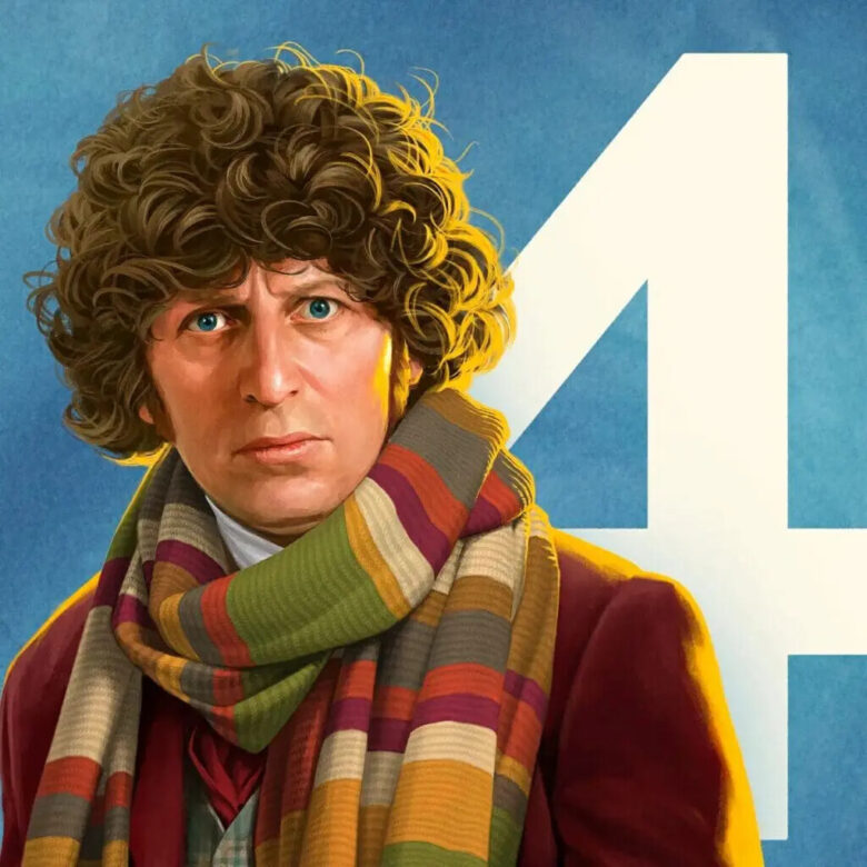 Doctor Who - graphic image of the fourth doctor with scarf